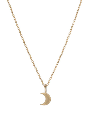 Beaded Moon Necklace