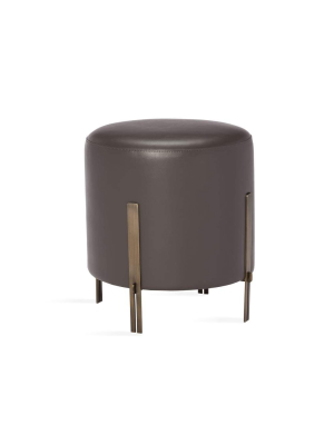 Interlude Home Bexley Stool In Grey