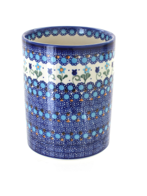 Blue Rose Polish Pottery Savannah Utensil Jar