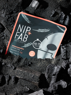 Nip+fab Charcoal And Mandelic Fix Mud Sheet Mask