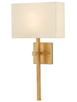 Ashdown Wall Sconce In Antique Gold Leaf