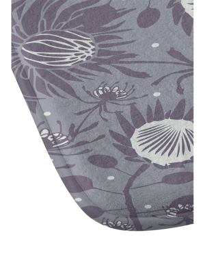 Caroline Okun Protea Memory Foam Bath Mat Gray - Deny Designs