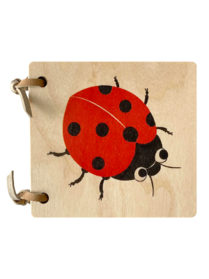 Wooden Picture Book With Ladybug Cover