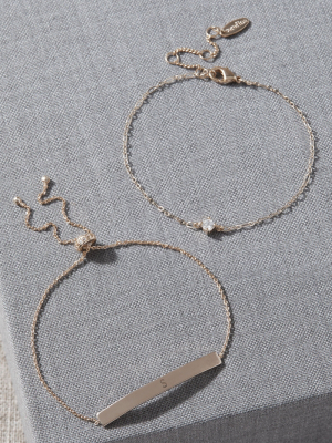 Initial Bracelet Set