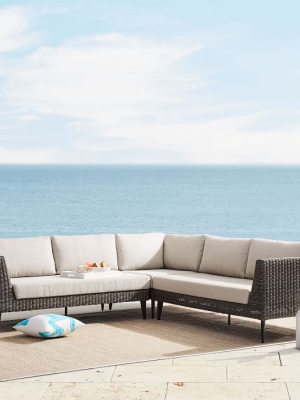 Marina Outdoor 3-piece L-shaped Sectional