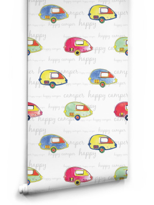 Happy Camper Wallpaper From The Tastemakers Collection Design By Milton & King