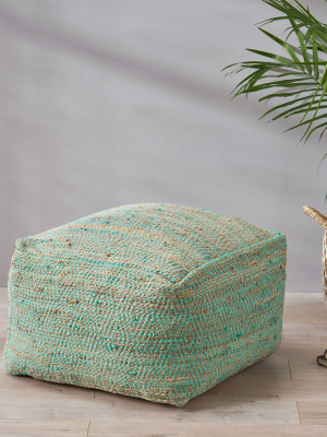 Large Abella Boho Rectangular Pouf - Christopher Knight Home