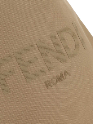 Fendi Roma Lettering Flat Backpack