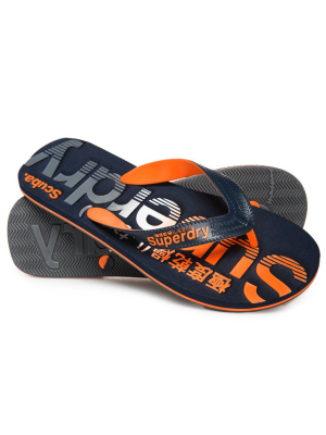 Scuba Faded Logo Flip Flops