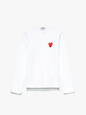Women's Long Sleeve Double Heart T-shirt