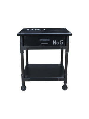 Soho 1 Drawer Cabinet Black