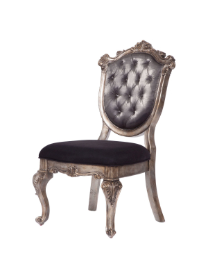 Chantelle Side Dining Chair Antique Platinum - Acme Furniture