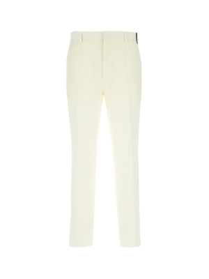 Fendi Ff Motif Embellished Slim-fit Trousers