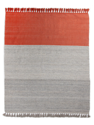 Blanca Rug In Grey & Rust