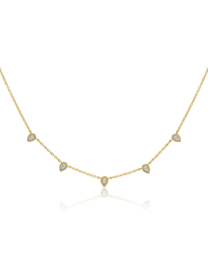 14kt Yellow Gold Diamond Mona Necklace