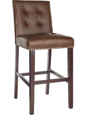 Nial Bar Stool Brown (set Of 2)