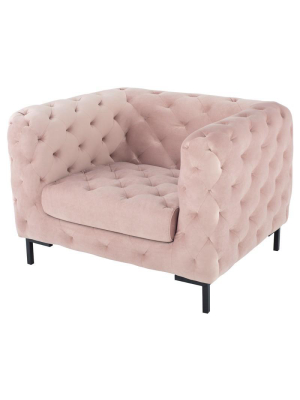 Nuevo Tufty Single Seat Sofa - Blush