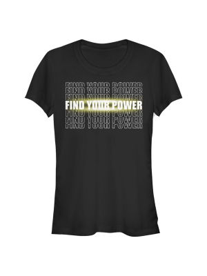 Junior's Project Power Find Your Power Glow T-shirt