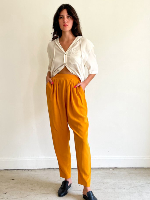 Turmeric Silk Pants