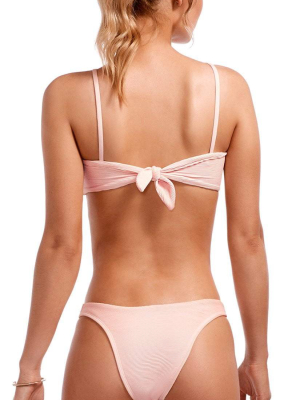 Vitamin A Biorib Perla Rose High Leg Bikini Bottom