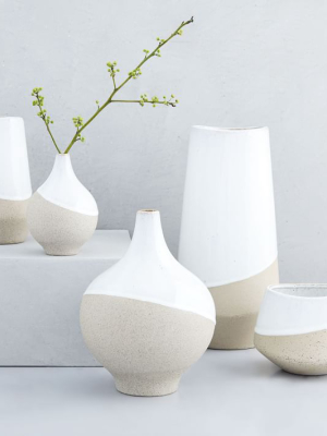 Half-dipped Stoneware Vases