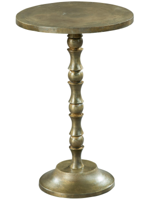 Hekman 27436 Hekman Brass Pedestal Side Table 2-7436 Special Reserve