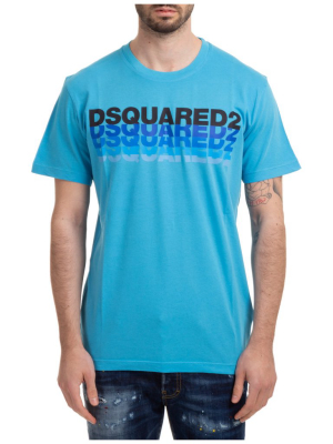 Dsquared2 Layered Logo Print Crewneck T-shirt