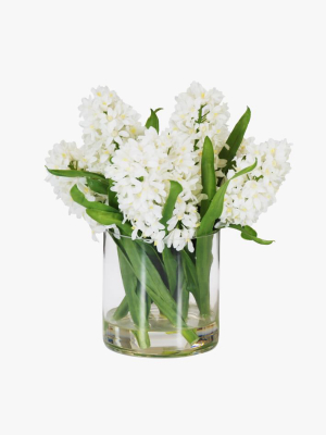 Faux Hyacinth In Vase