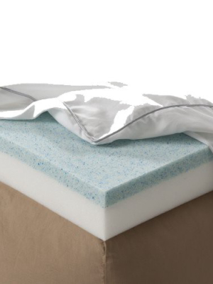 Enhance Gel 3" Memory Foam Topper - Blue