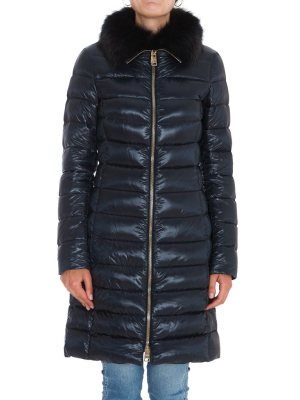 Herno Elisa Fur Trimmed Padded Coat