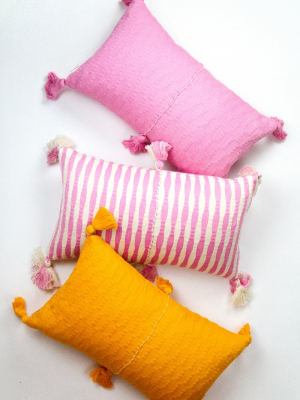 Archive New York Pink And Orange Antigua Pillow