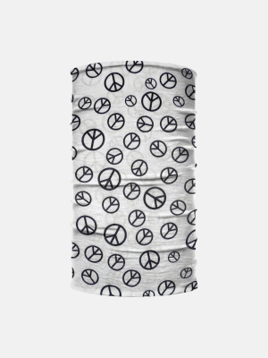 Peace Sign Pattern Neck Gaiter