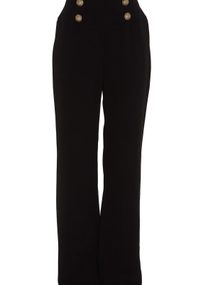 Balmain Button Embellished High-waisted Pants