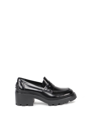 Tod's Penny Heeled Loafers