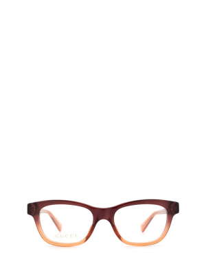 Gucci Eyewear Rectangle Framed Glasses