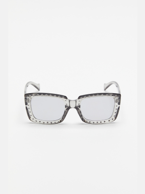 Mac Rhinestone Rectangle Sunglasses