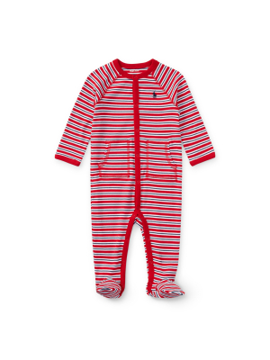 Striped Cotton Coverall