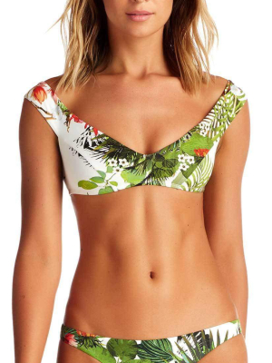 Vitamin A Baja Rose Capri Bikini Top