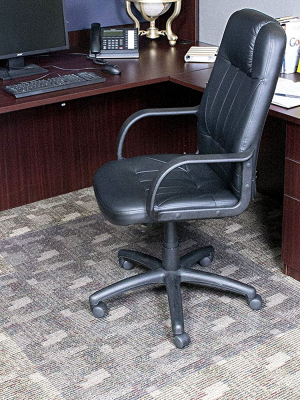 3'9"x4'5" Rectangle With Lip Office Chair Mat Clear - Dimex Llc