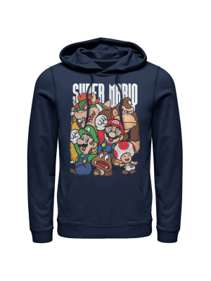 Men's Nintendo Super Mario Party Pull Over Hoodie