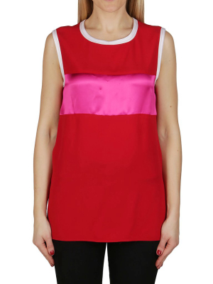 Marni Contrast Panel Tank Top