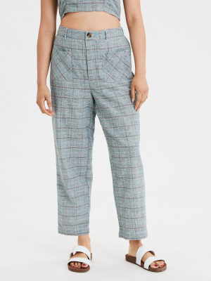 Ae High-waisted Plaid Pant