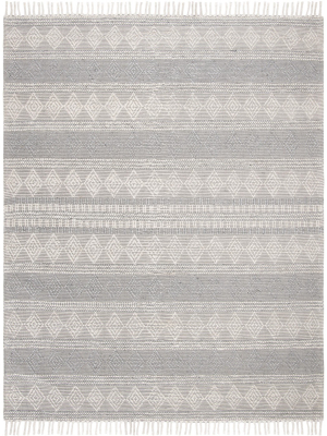 8'x10' Rectangle Wool Area Rug Silver - Safavieh