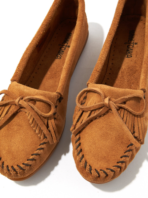 Minnetonka Kilty Suede Moccasin