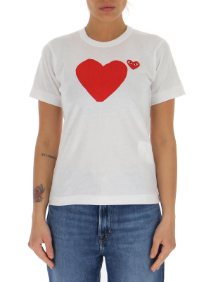 Comme Des Garçons Play Double Heart T-shirt