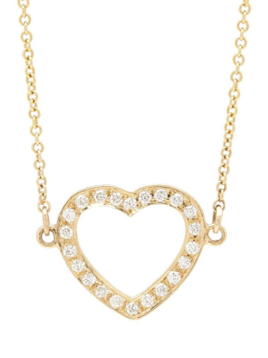 Pave Heart Necklace