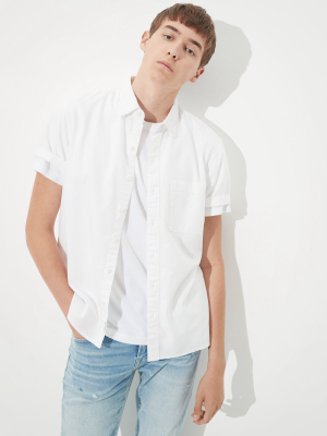 Ae Oxford Short-sleeve Button-up Shirt