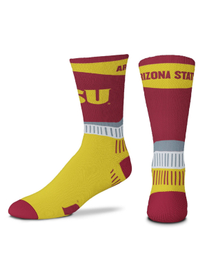 Ncaa Arizona State Sun Devils Men's Sport Fan Crew Socks - 10-13