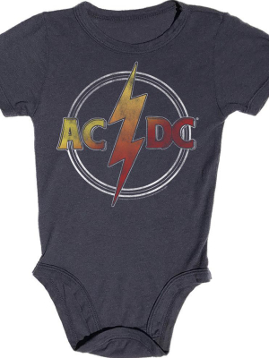 Rowdy Sprout Acdc Onesie - Jet Black