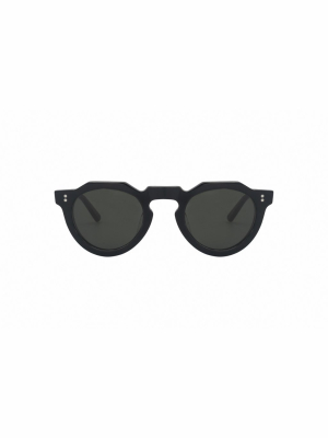 Lesca Pica Round Frame Sunglasses